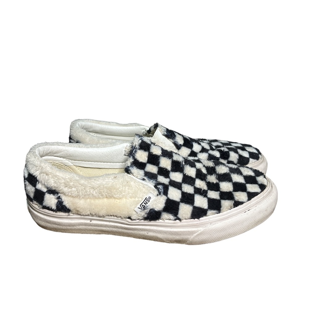 Fuzzy Sherpa Checkered Vans - Picture 2 of 2